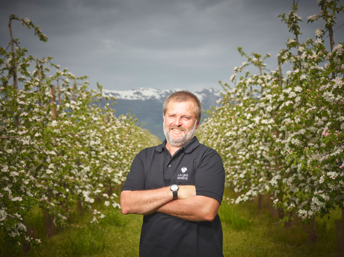 Eric Porcher Eric Porchet dans son verger