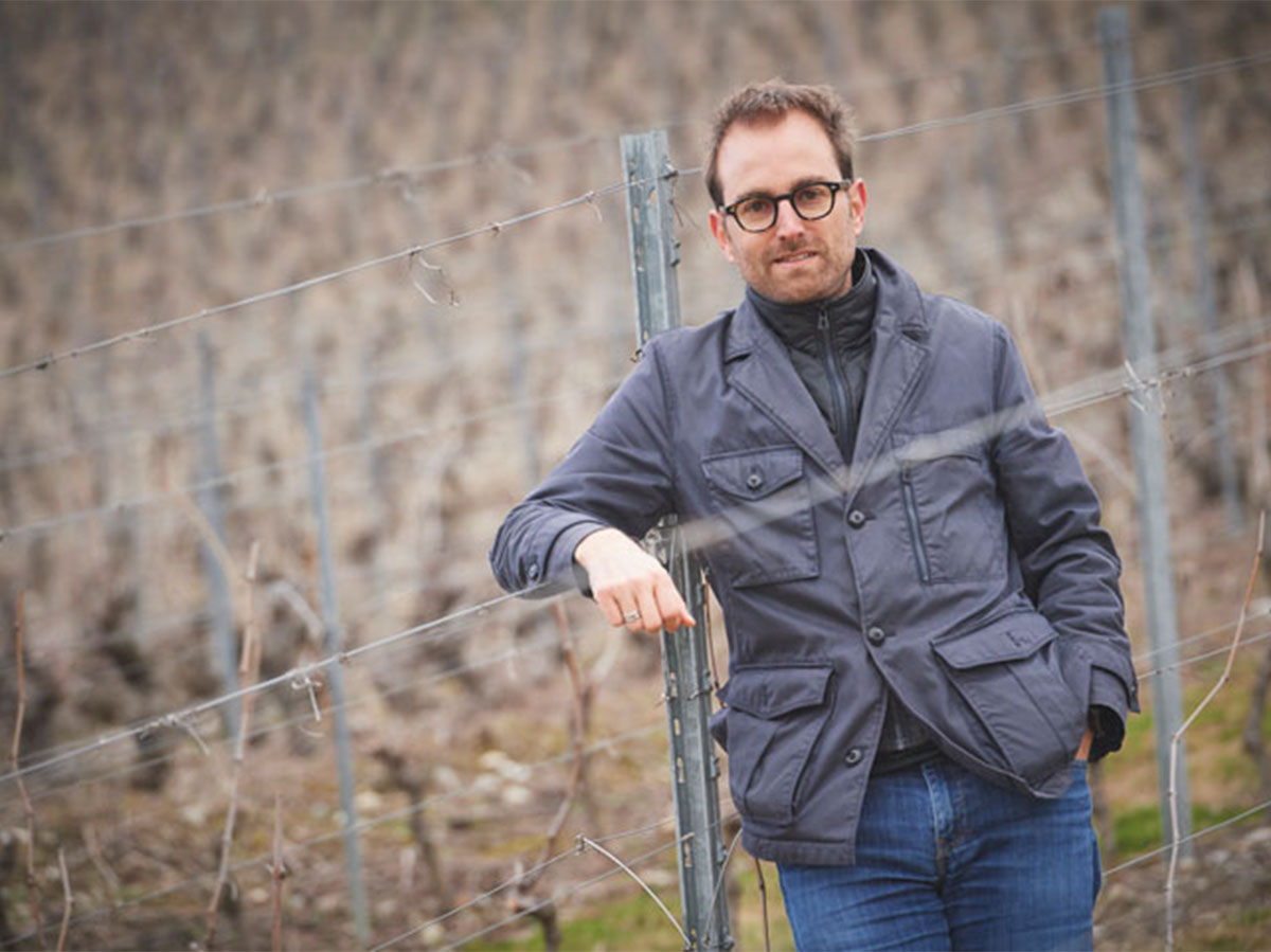 Henri-Pierre Dupraz Henri-Pierre Dupraz dans ses vignes en hiver
