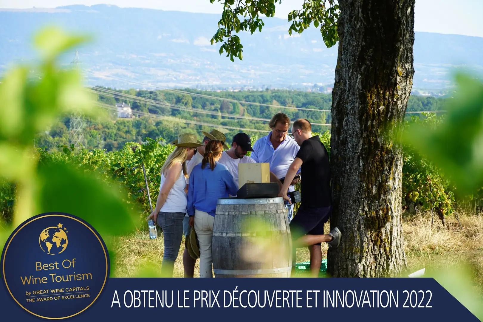 Visuel qui présente la récompense Découverte et Innovation reçu par l'Escape Game