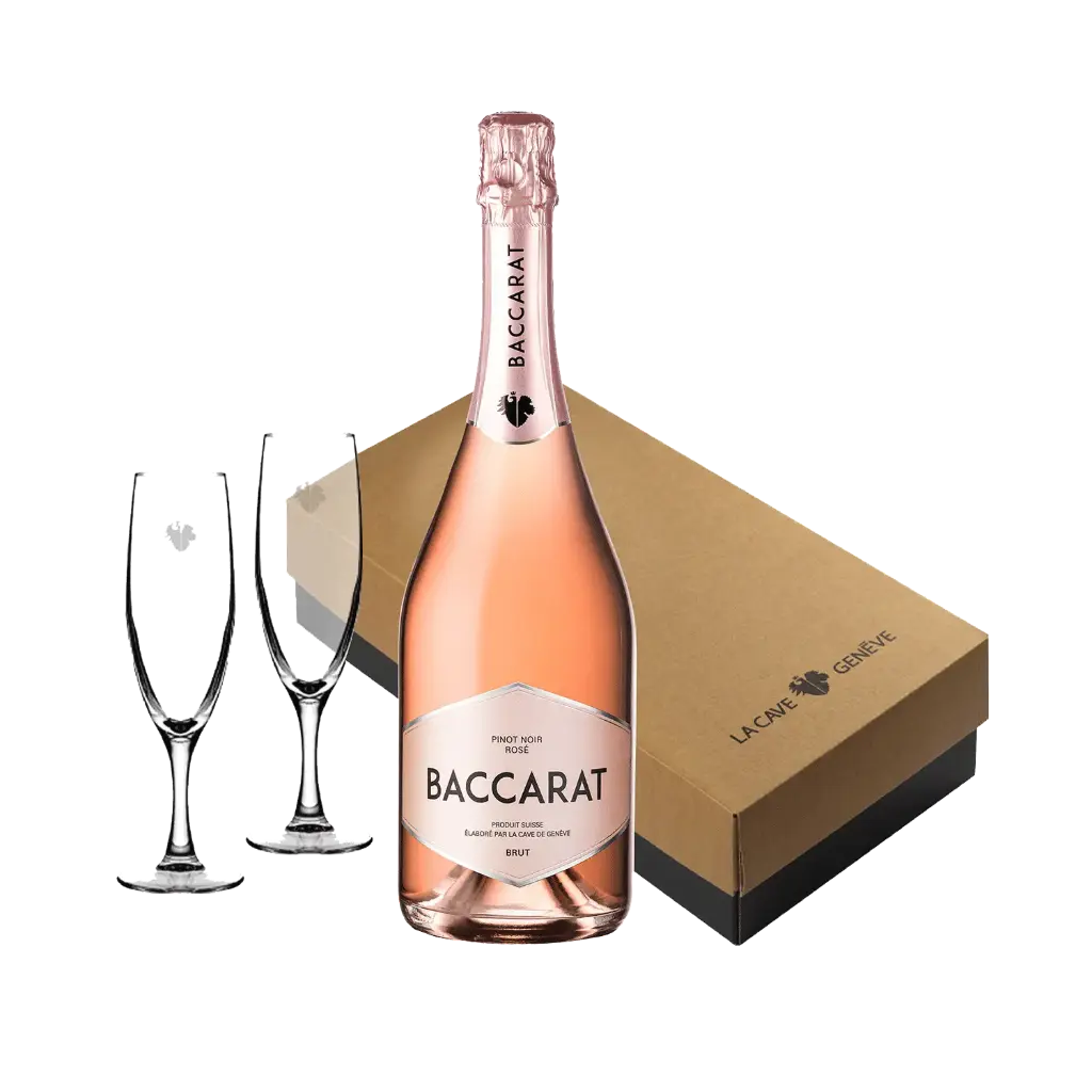 Le Coffret Flûtes Baccarat Rosé